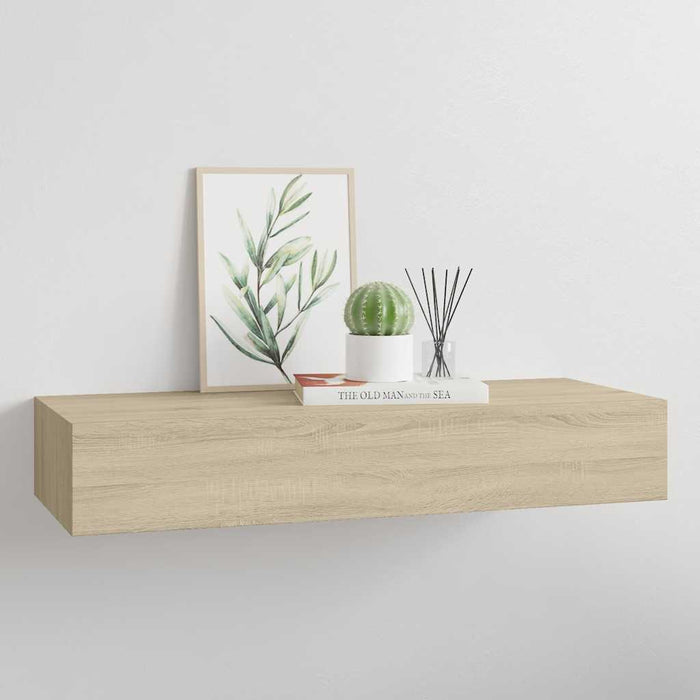 Dulap de perete cu sertar, stejar, 60x23,5x10 cm, MDF - WALTI WALTI
