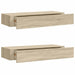 Dulapuri de perete cu sertare 2 buc. stejar 60x23,5x10 cm MDF - WALTI WALTI