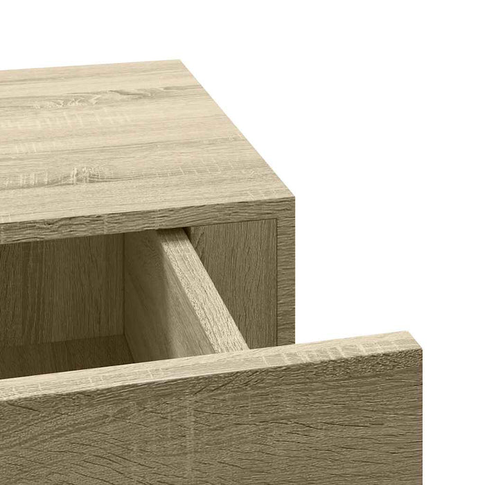 Dulapuri de perete cu sertare 2 buc. stejar 60x23,5x10 cm MDF - WALTI WALTI