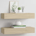 Dulapuri de perete cu sertare 2 buc. stejar 60x23,5x10 cm MDF - WALTI WALTI