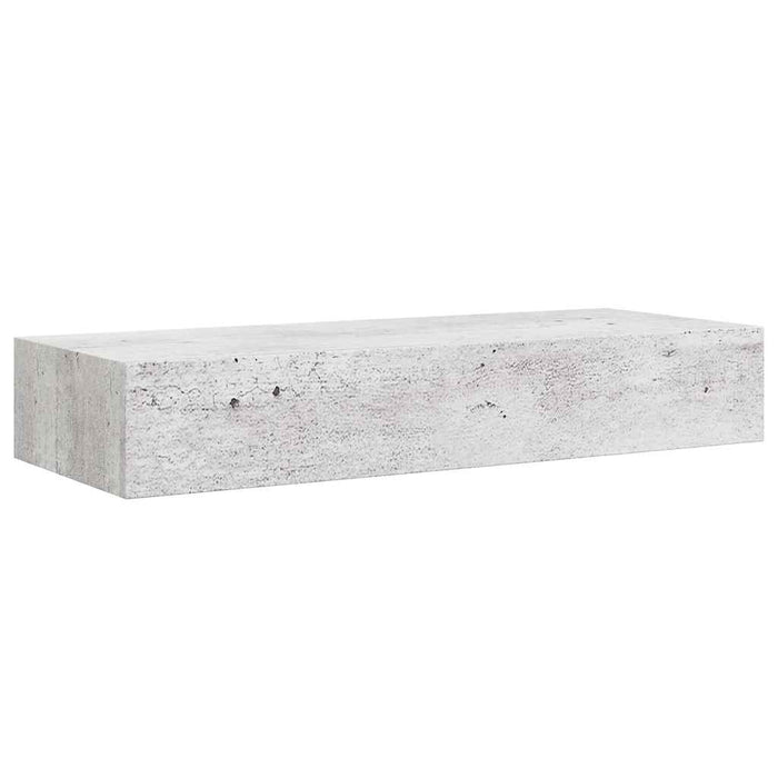 Dulap de perete cu sertar, gri beton, 60x23,5x10 cm, MDF - WALTI WALTI