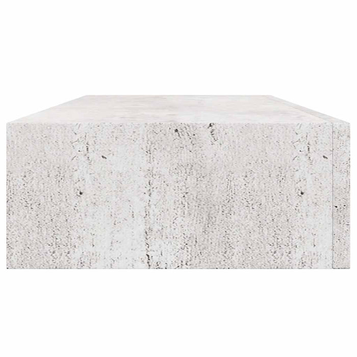 Dulap de perete cu sertar, gri beton, 60x23,5x10 cm, MDF - WALTI WALTI