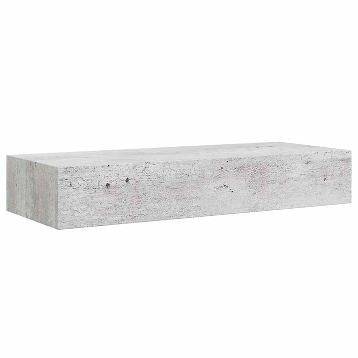 Dulapuri de perete cu sertar 2 buc. gri beton 60x23,5x10 cm MDF - WALTI WALTI