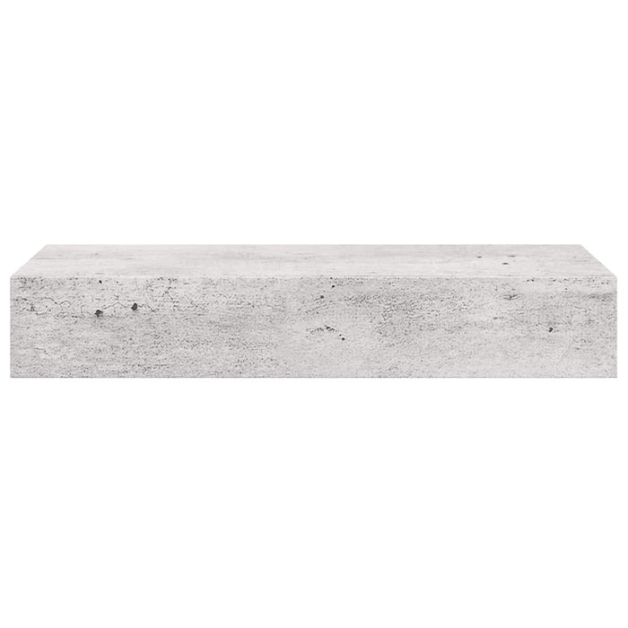 Dulapuri de perete cu sertar 2 buc. gri beton 60x23,5x10 cm MDF - WALTI WALTI