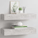 Dulapuri de perete cu sertar 2 buc. gri beton 60x23,5x10 cm MDF - WALTI WALTI
