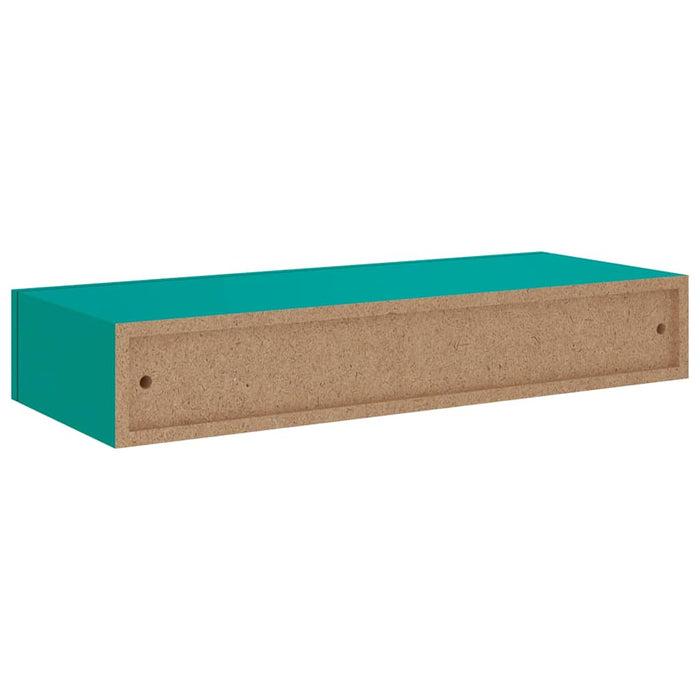Dulapuri de perete cu sertare 2 buc. albastru 60x23,5x10 cm MDF WALTI