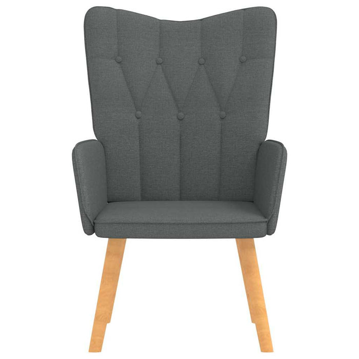Scaun de relaxare, gri închis, material textil WALTI