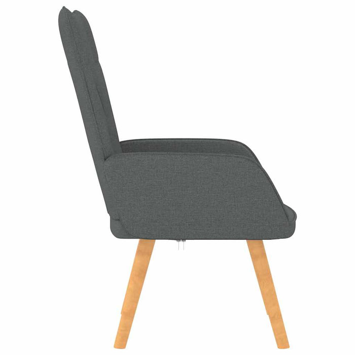 Scaun de relaxare, gri închis, material textil WALTI