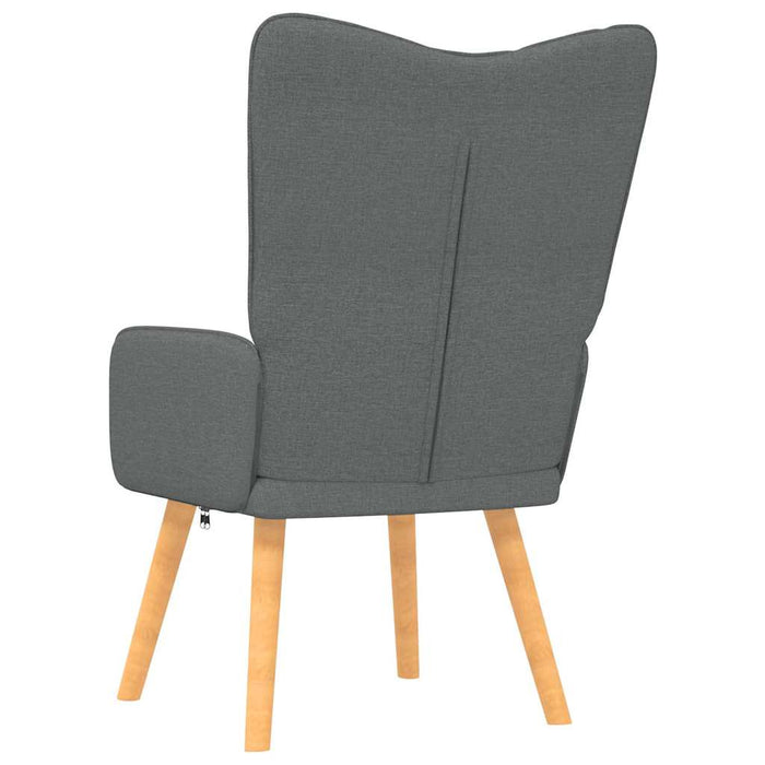 Scaun de relaxare, gri închis, material textil WALTI