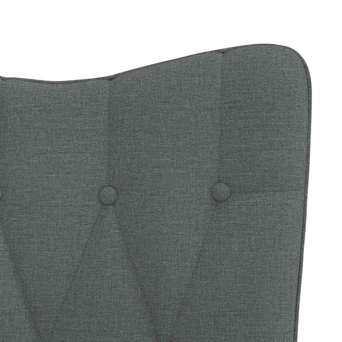 Scaun de relaxare, gri închis, material textil WALTI