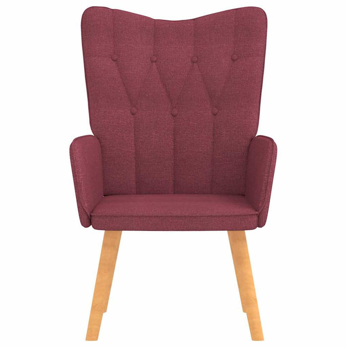 Scaun de relaxare, roșu vin, material textil WALTI