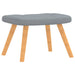 Scaun de relaxare cu taburet, gri deschis, material textil - WALTI WALTI