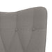 Scaun de relaxare cu taburet, gri taupe, textil - WALTI WALTI