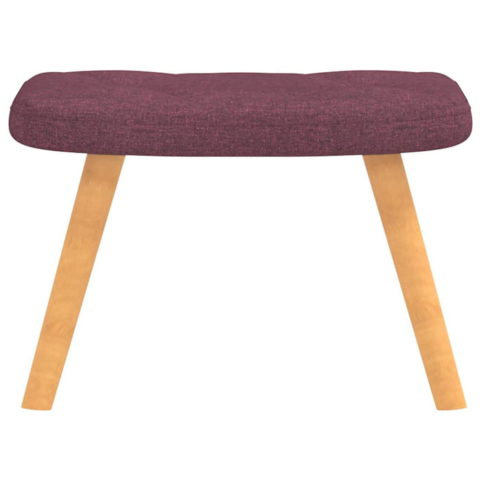 Scaun de relaxare cu taburet, violet, textil WALTI