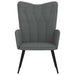 Scaun de relaxare, gri închis, material textil - WALTI WALTI
