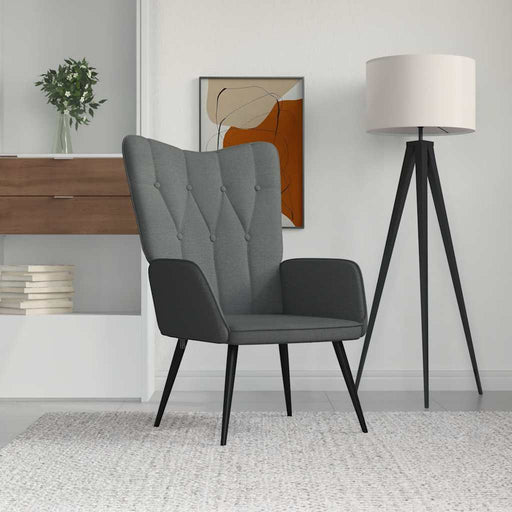 Scaun de relaxare, gri închis, material textil - WALTI WALTI