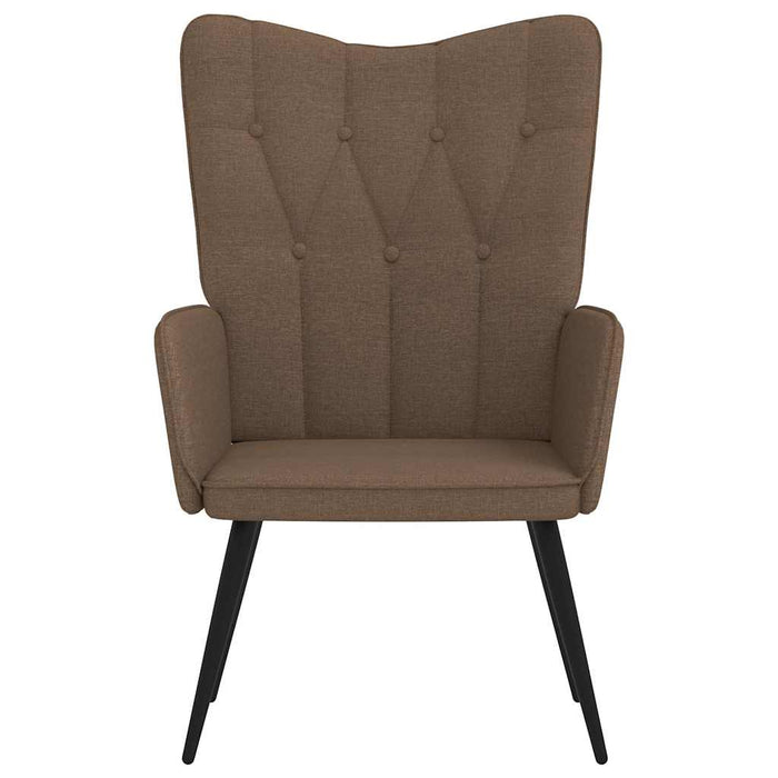 Scaun de relaxare, maro, material textil WALTI
