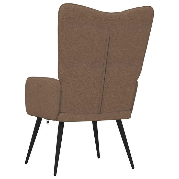 Scaun de relaxare, maro, material textil WALTI