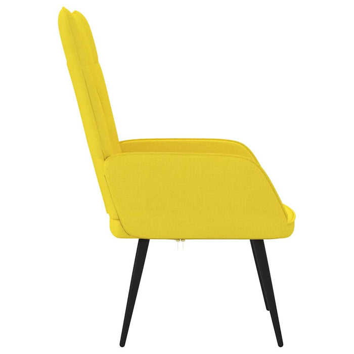 Scaun de relaxare, galben muștar, material textil WALTI