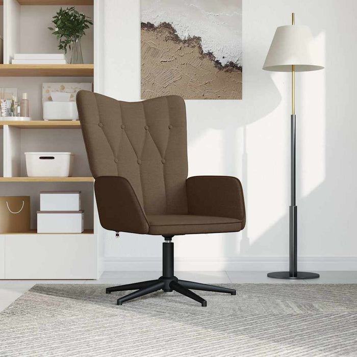 Scaun de relaxare, maro, material textil WALTI
