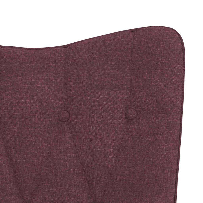 Scaun de relaxare cu taburet, violet, textil WALTI