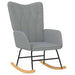 Scaun balansoar, gri deschis, material textil - WALTI WALTI