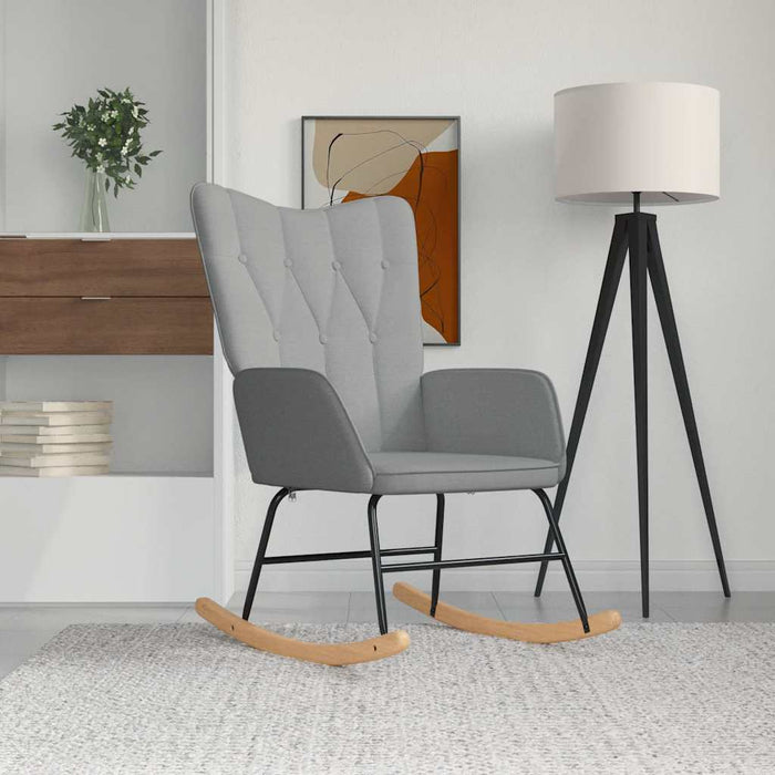 Scaun balansoar, gri deschis, material textil - WALTI WALTI