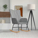 Scaun balansoar, gri deschis, material textil - WALTI WALTI
