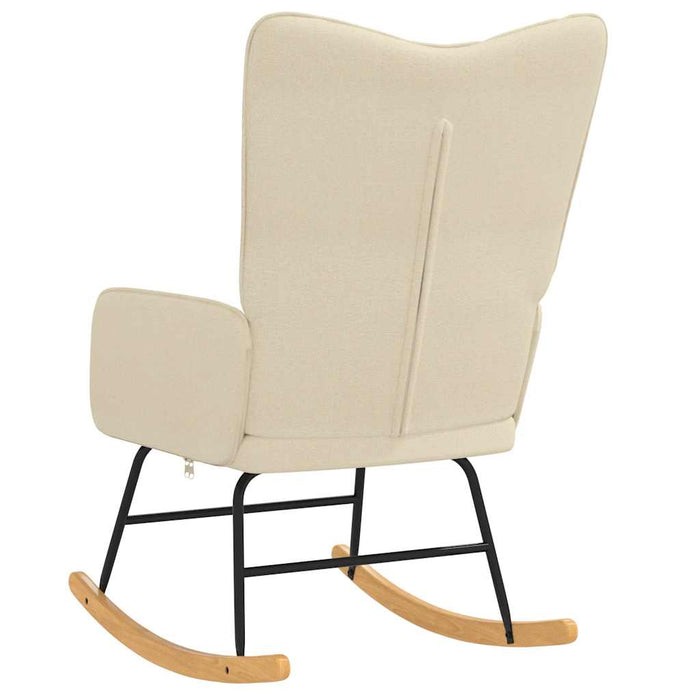 Scaun balansoar, crem, material textil WALTI