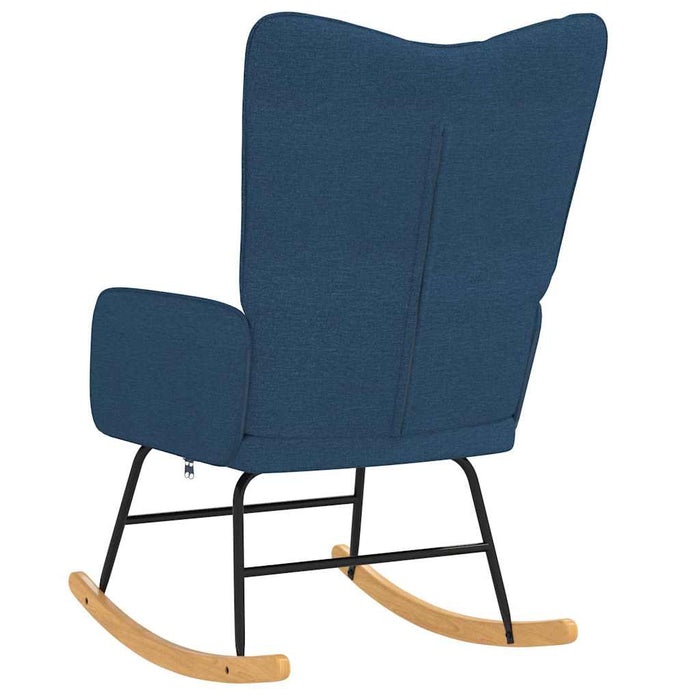 Scaun balansoar, albastru, material textil WALTI