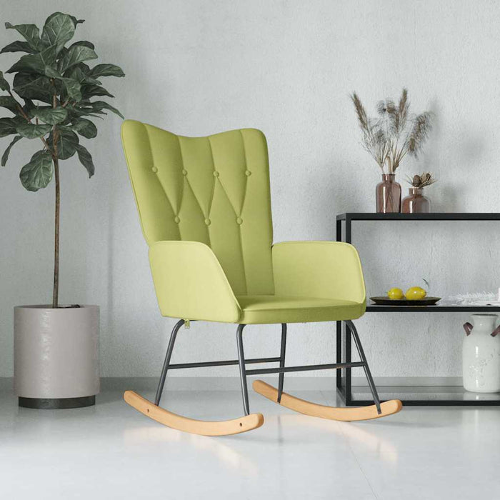Scaun balansoar, verde, material textil WALTI