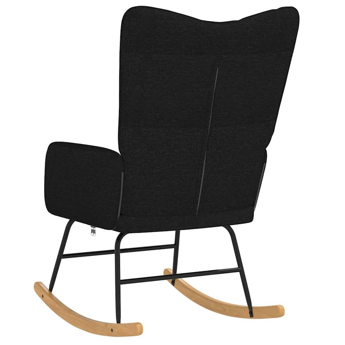Scaun balansoar, negru, material textil WALTI