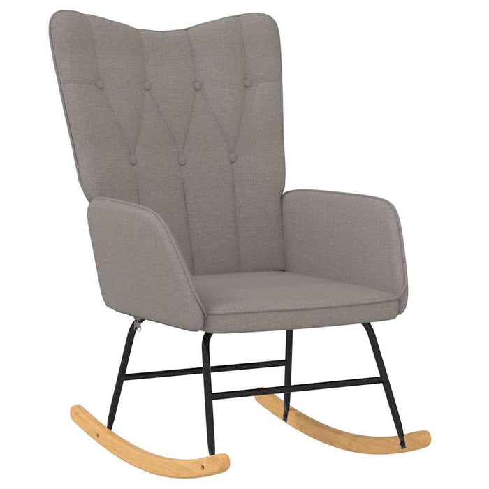 Scaun balansoar, gri taupe, material textil WALTI