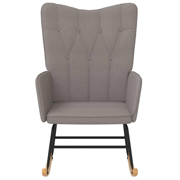 Scaun balansoar, gri taupe, material textil WALTI