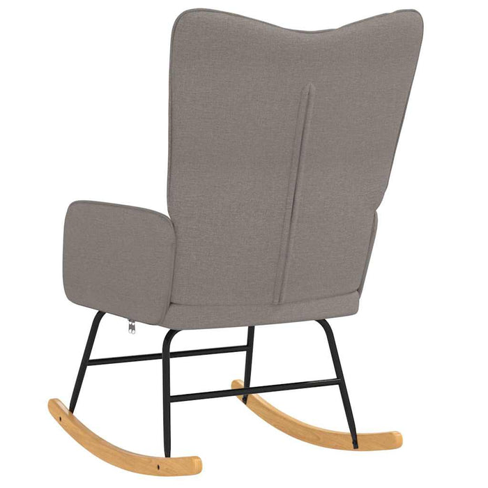 Scaun balansoar, gri taupe, material textil WALTI