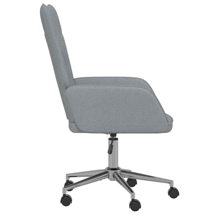 Scaun de relaxare, gri deschis, material textil WALTI