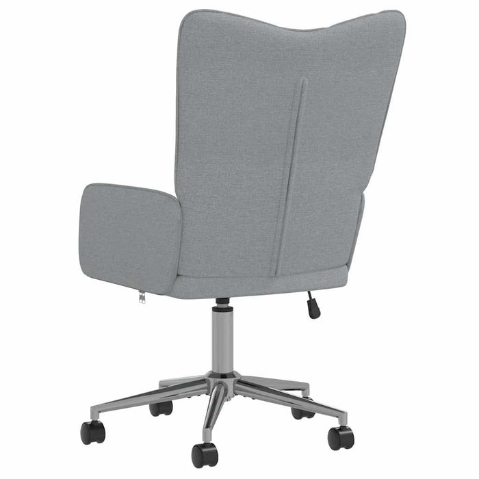 Scaun de relaxare, gri deschis, material textil WALTI