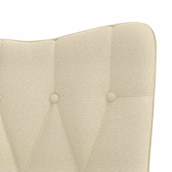 Scaun de relaxare, crem, material textil WALTI