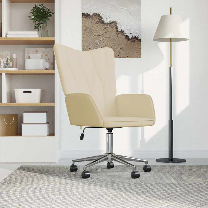 Scaun de relaxare, crem, material textil WALTI