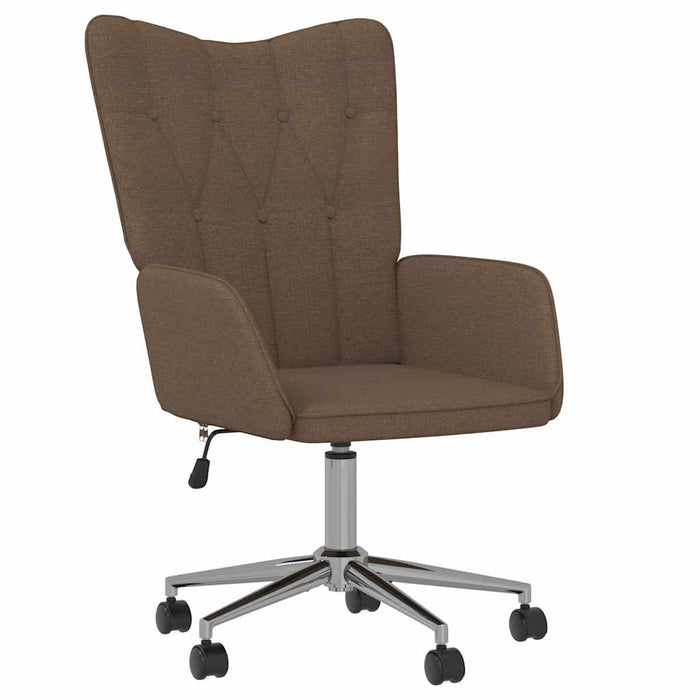 Scaun de relaxare, maro, material textil WALTI