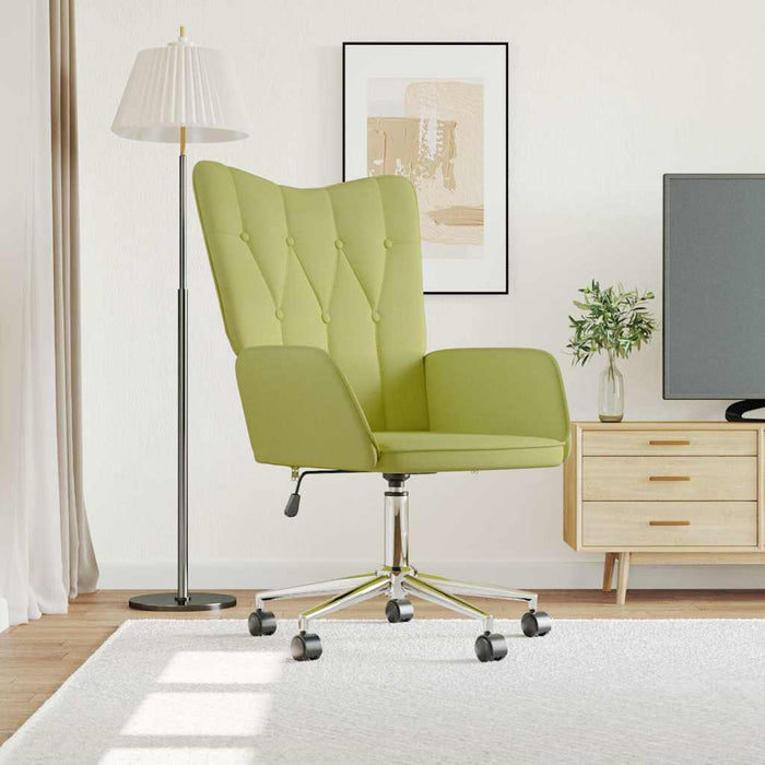 Scaun de relaxare, verde, material textil WALTI