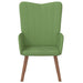 Scaun de relaxare, verde deschis, catifea - WALTI WALTI