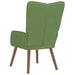 Scaun de relaxare, verde deschis, catifea - WALTI WALTI