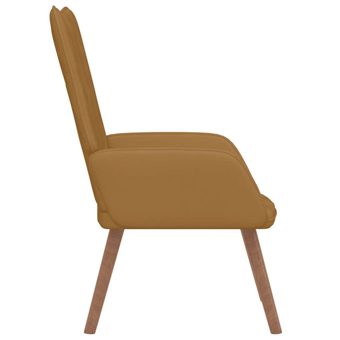 Scaun de relaxare, maro, catifea - WALTI WALTI