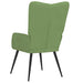 Scaun de relaxare, verde deschis, catifea - WALTI WALTI
