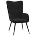 Scaun de relaxare, negru, catifea - WALTI WALTI