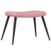 Scaun de relaxare cu taburet, roz, catifea - WALTI WALTI