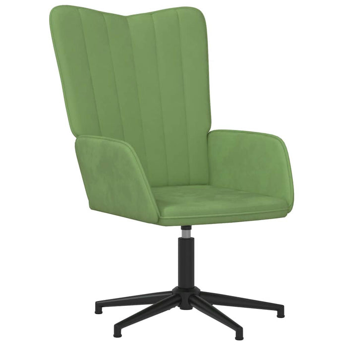 Scaun de relaxare, verde deschis, catifea WALTI