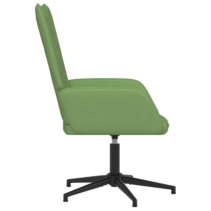 Scaun de relaxare, verde deschis, catifea WALTI