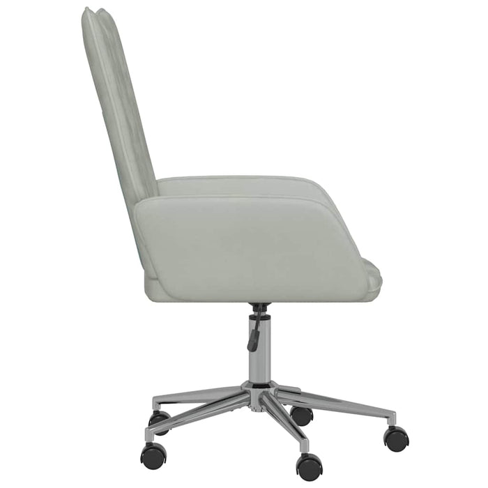 Scaun de relaxare, gri deschis, catifea WALTI